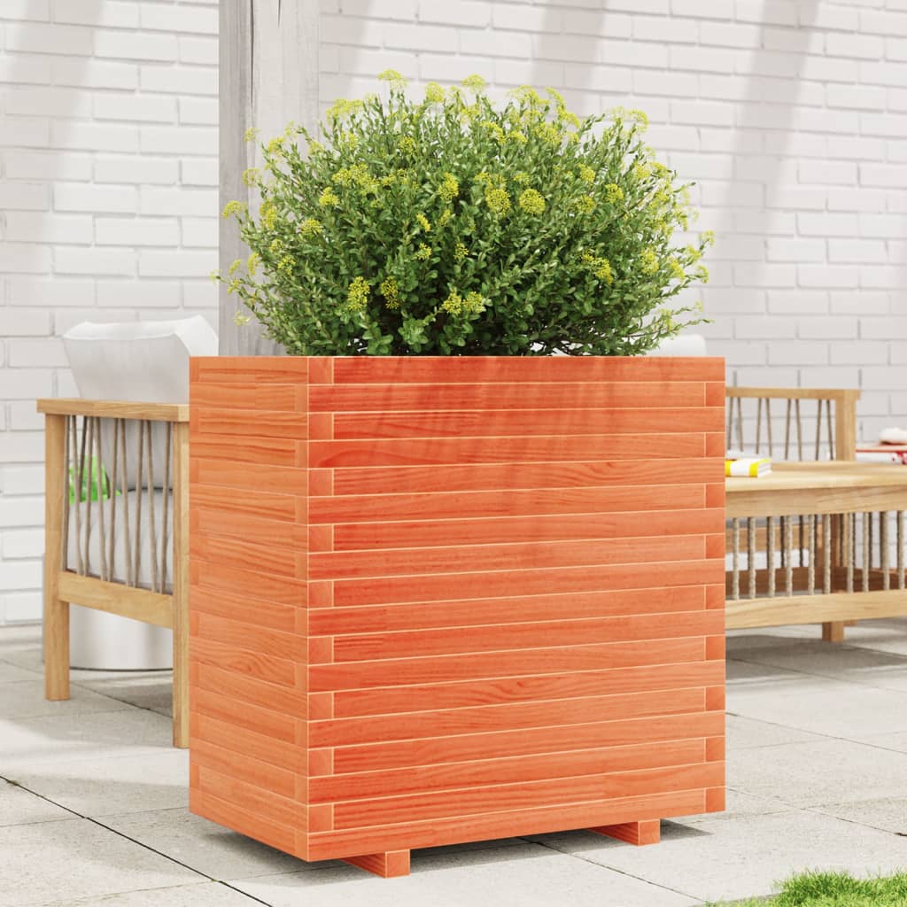 Plantenbak 70x40x72,5 cm massief grenenhout wasbruin is nu te koop bij PeponiXL, paradijselijk wonen!