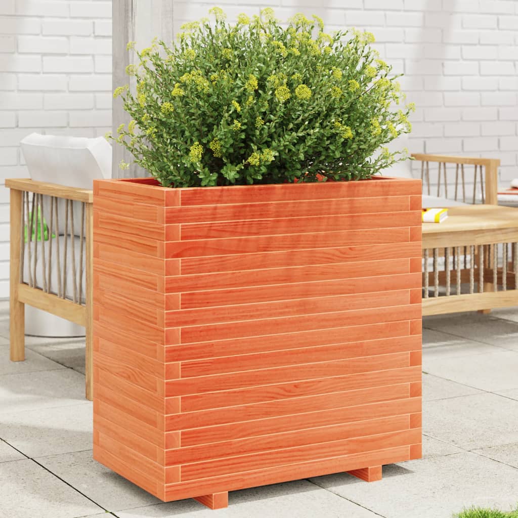 Plantenbak 70x40x72,5 cm massief grenenhout wasbruin is nu te koop bij PeponiXL, paradijselijk wonen!