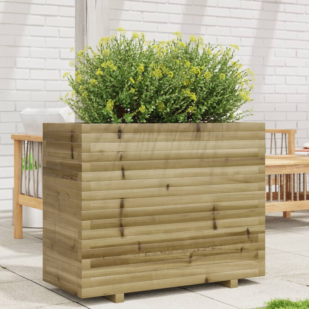 Plantenbak 90x40x72,5 cm geïmpregneerd grenenhout is nu te koop bij PeponiXL, paradijselijk wonen!