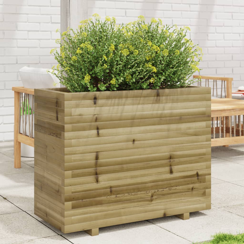 Plantenbak 90x40x72,5 cm geïmpregneerd grenenhout is nu te koop bij PeponiXL, paradijselijk wonen!
