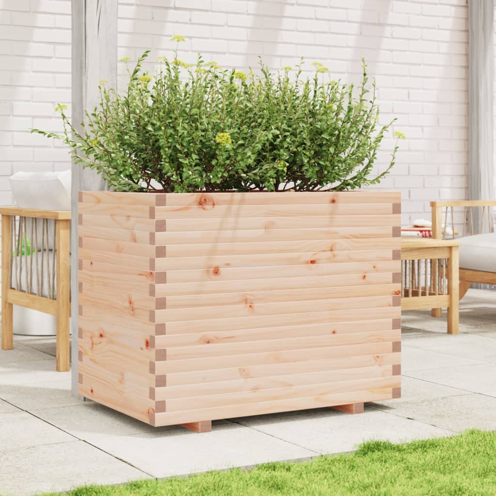 Plantenbak 90x60x72,5 cm massief grenenhout is nu te koop bij PeponiXL, paradijselijk wonen!