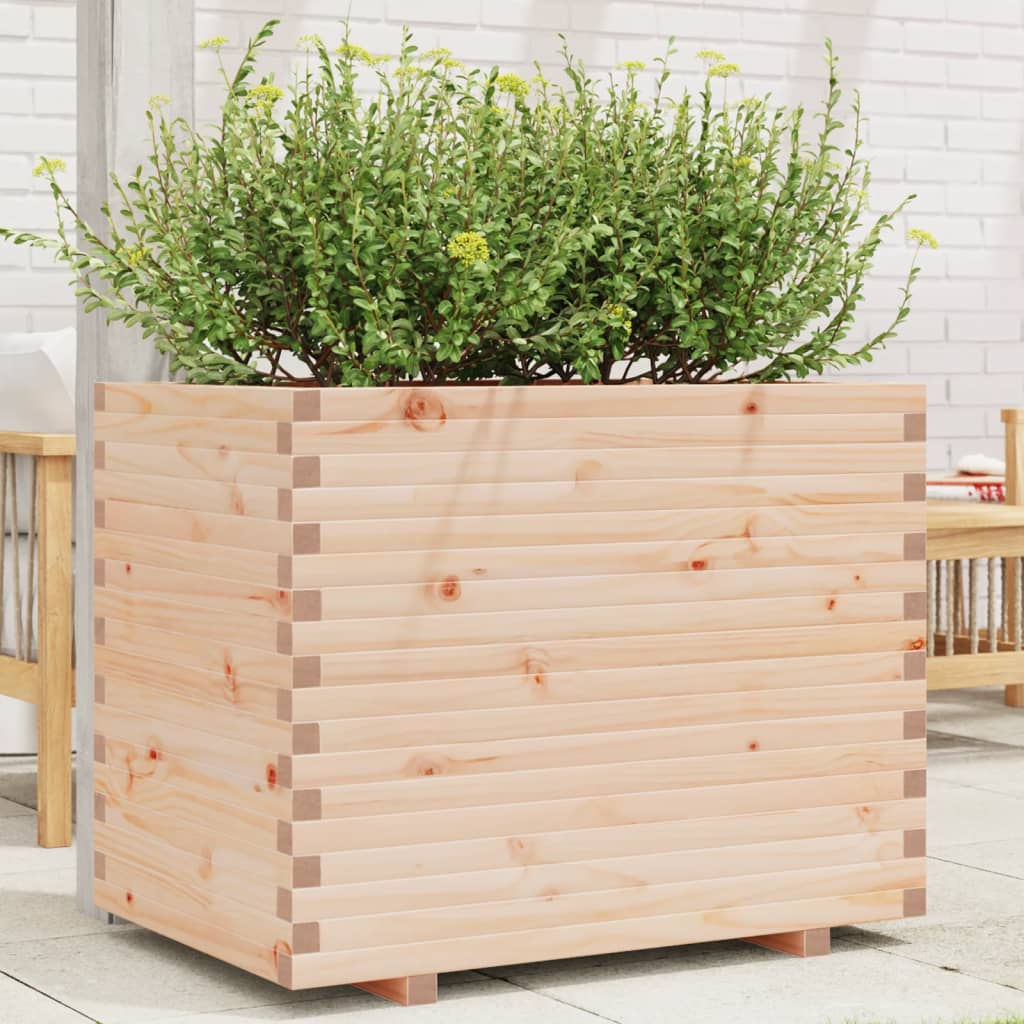 Plantenbak 90x60x72,5 cm massief grenenhout is nu te koop bij PeponiXL, paradijselijk wonen!