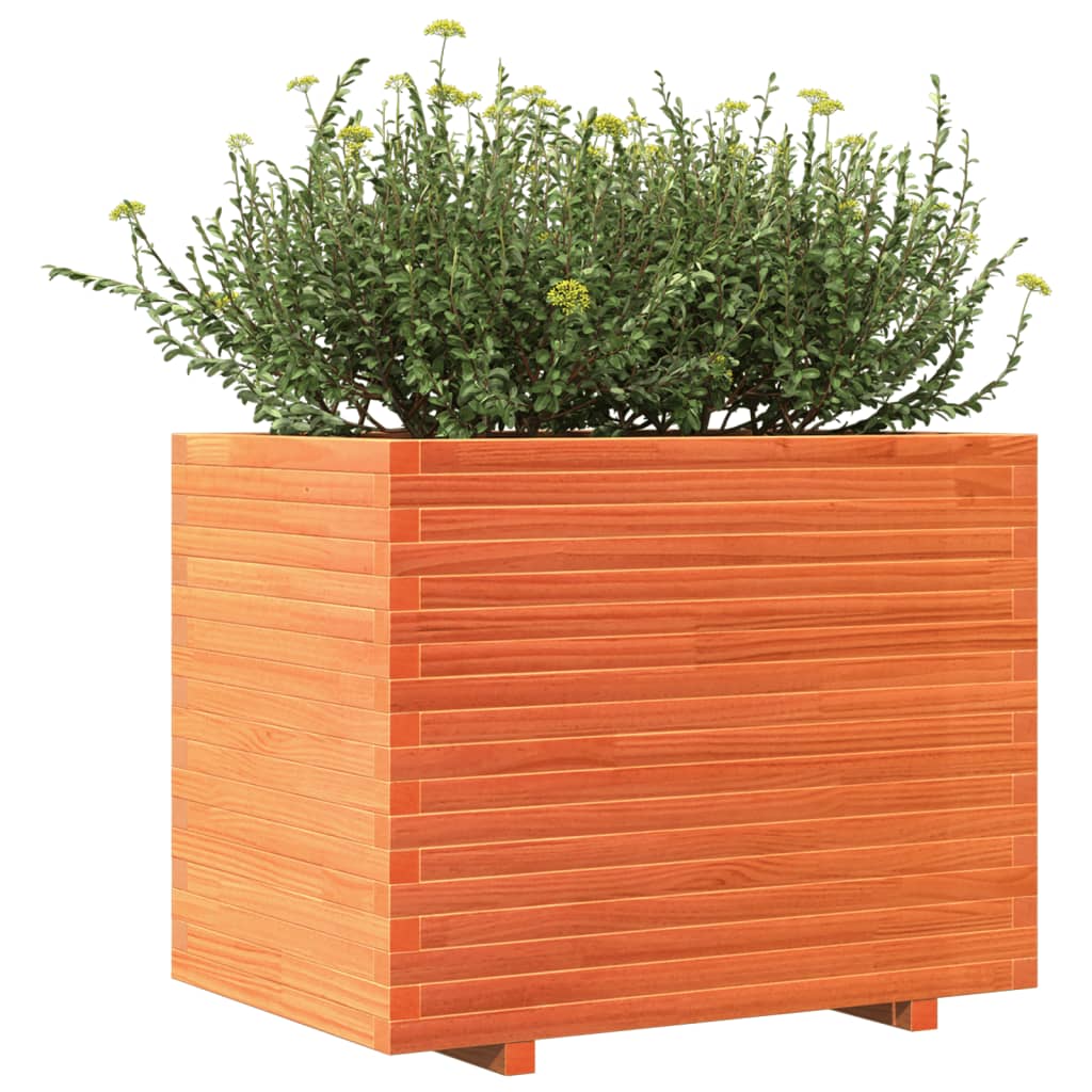 Plantenbak 90x60x72,5 cm massief grenenhout wasbruin is nu te koop bij PeponiXL, paradijselijk wonen!