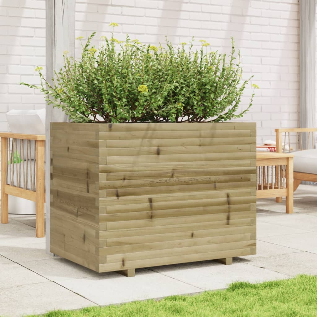 Plantenbak 90x60x72,5 cm geïmpregneerd grenenhout is nu te koop bij PeponiXL, paradijselijk wonen!