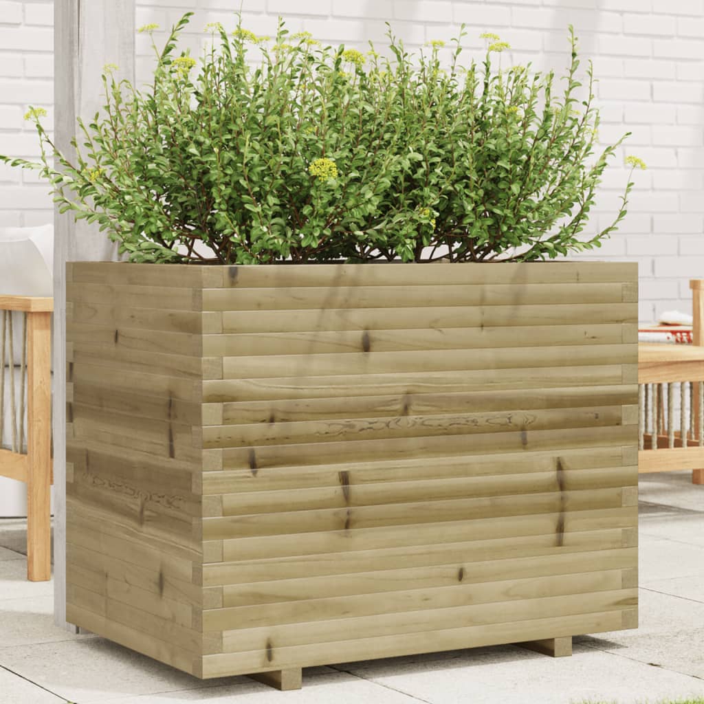 Plantenbak 90x60x72,5 cm geïmpregneerd grenenhout is nu te koop bij PeponiXL, paradijselijk wonen!