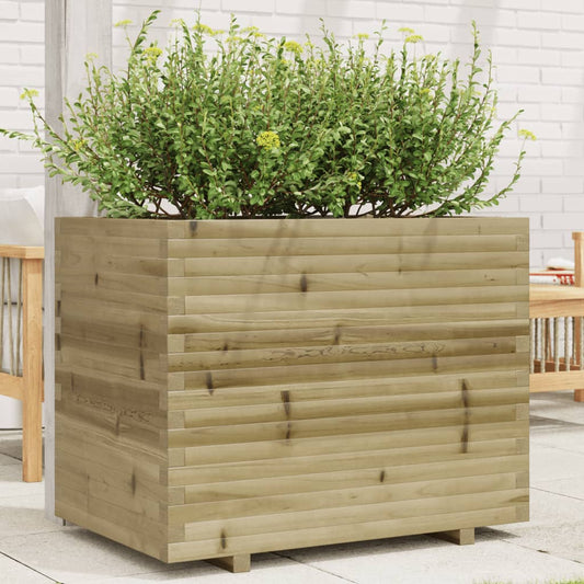 Plantenbak 90x60x72,5 cm geïmpregneerd grenenhout is nu te koop bij PeponiXL, paradijselijk wonen!