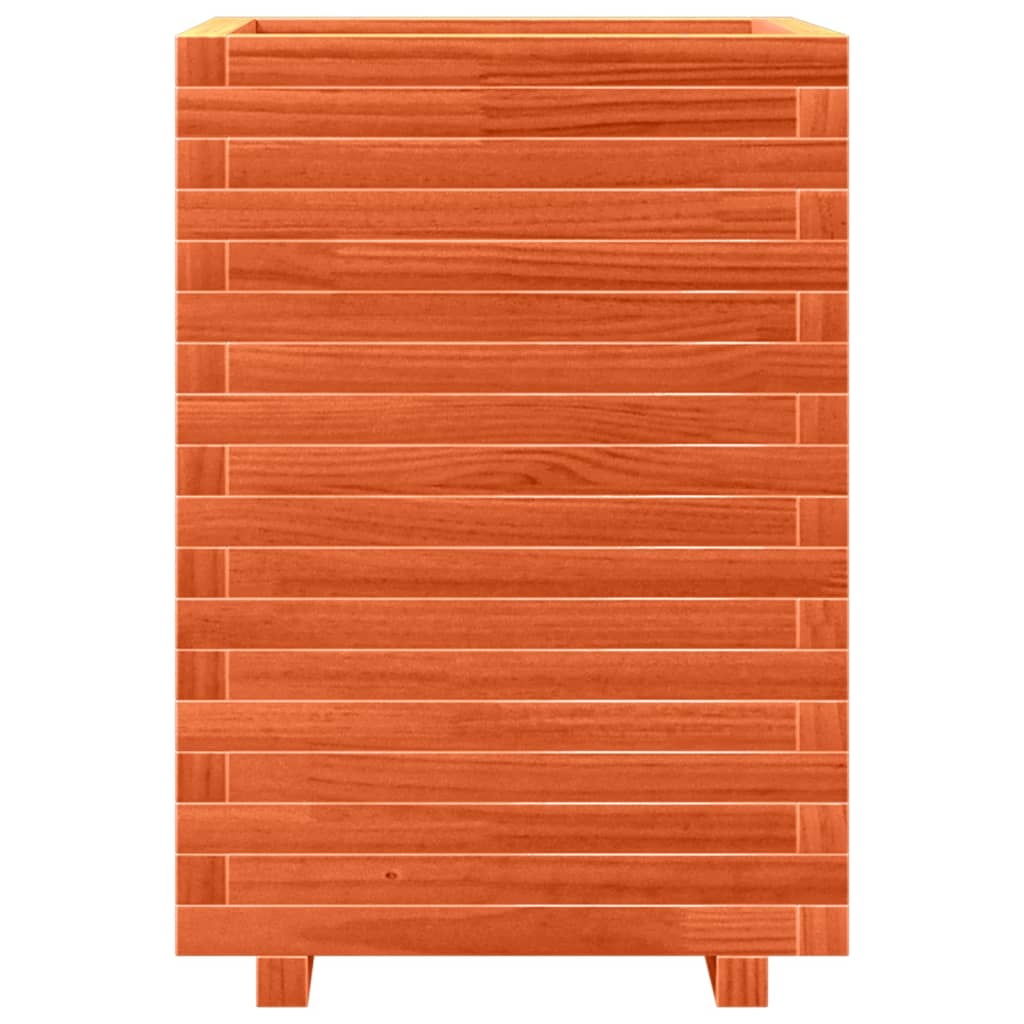 Plantenbak 50x50x72 cm massief grenenhout wasbruin is nu te koop bij PeponiXL, paradijselijk wonen!