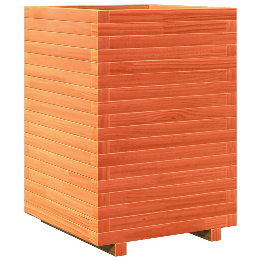Plantenbak 50x50x72 cm massief grenenhout wasbruin is nu te koop bij PeponiXL, paradijselijk wonen!