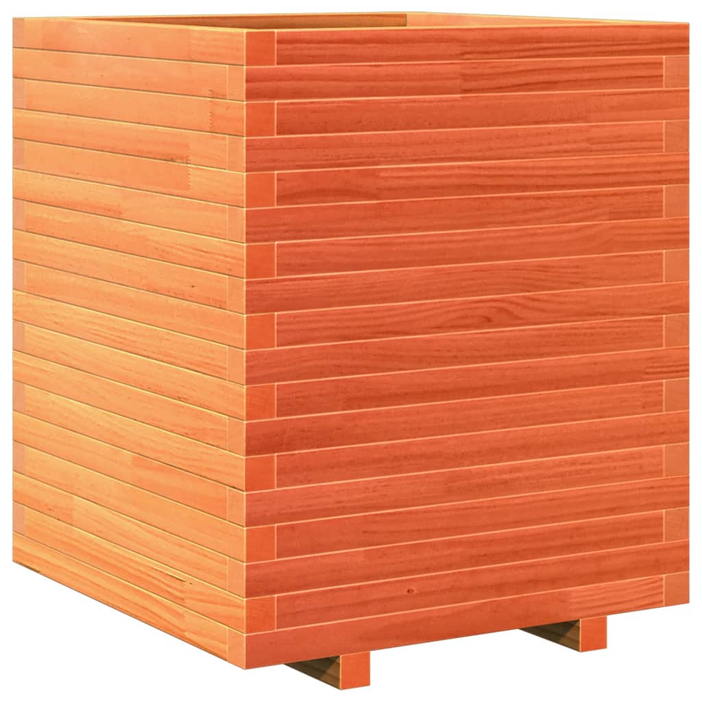 Plantenbak 60x60x72 cm massief grenenhout wasbruin is nu te koop bij PeponiXL, paradijselijk wonen!