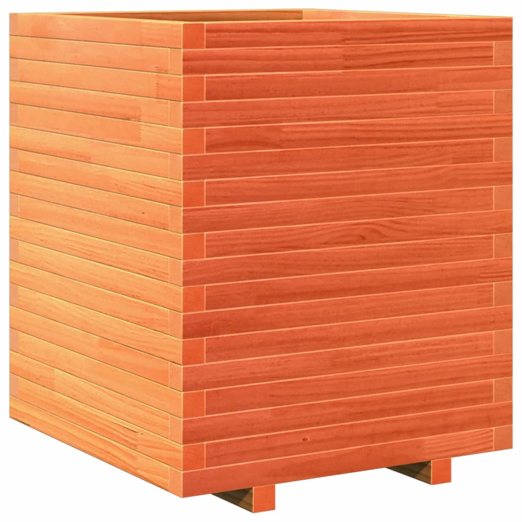 Plantenbak 60x60x72 cm massief grenenhout wasbruin is nu te koop bij PeponiXL, paradijselijk wonen!