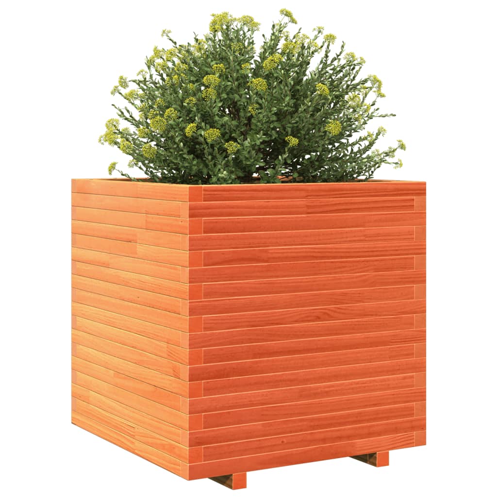 Plantenbak 70x70x72 cm massief grenenhout wasbruin is nu te koop bij PeponiXL, paradijselijk wonen!