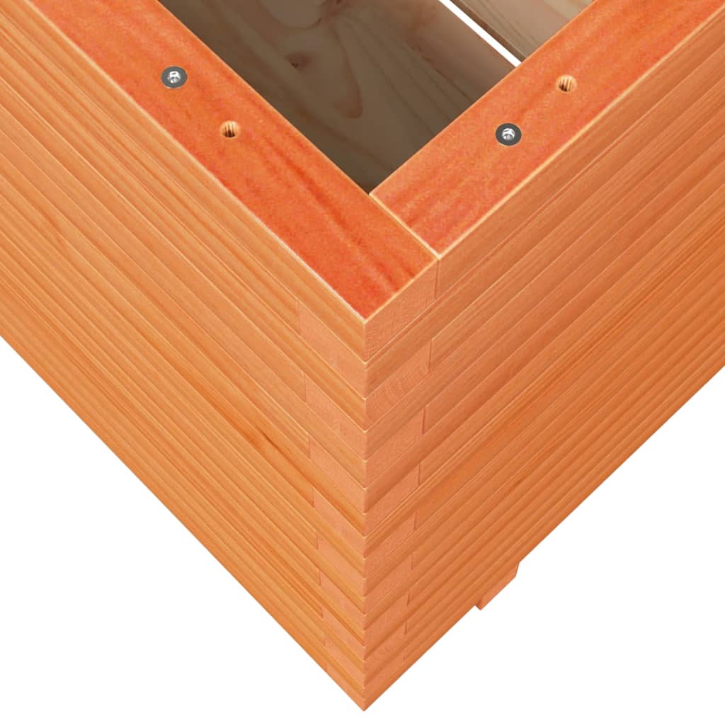 Plantenbak 70x70x72 cm massief grenenhout wasbruin is nu te koop bij PeponiXL, paradijselijk wonen!