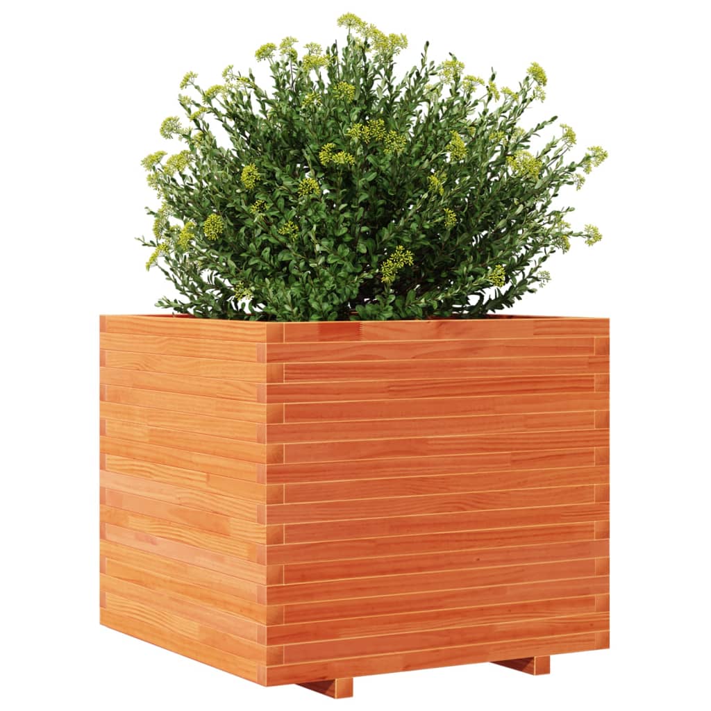 Plantenbak 80x80x72 cm massief grenenhout wasbruin is nu te koop bij PeponiXL, paradijselijk wonen!