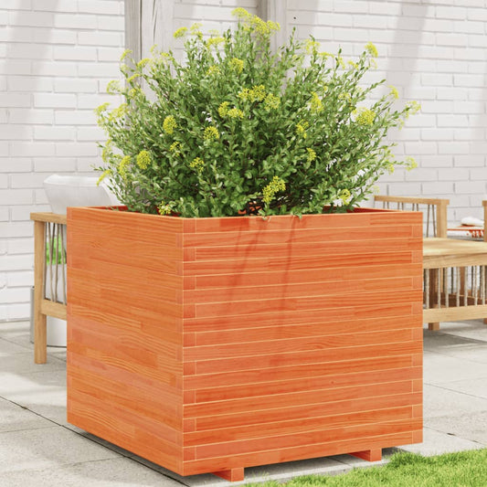 Plantenbak 80x80x72 cm massief grenenhout wasbruin is nu te koop bij PeponiXL, paradijselijk wonen!