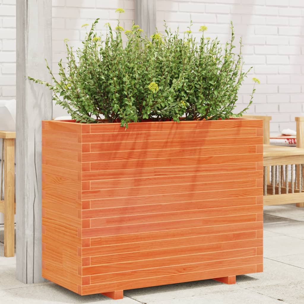 Plantenbak 90x40x72 cm massief grenenhout wasbruin is nu te koop bij PeponiXL, paradijselijk wonen!