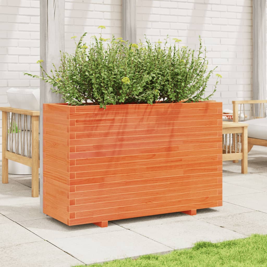 Plantenbak 110x40x72 cm massief grenenhout wasbruin is nu te koop bij PeponiXL, paradijselijk wonen!