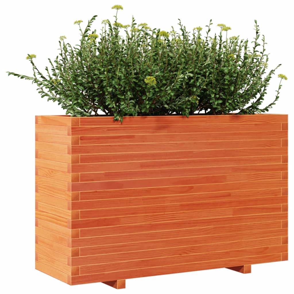 Plantenbak 110x40x72 cm massief grenenhout wasbruin is nu te koop bij PeponiXL, paradijselijk wonen!
