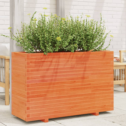 Plantenbak 110x40x72 cm massief grenenhout wasbruin is nu te koop bij PeponiXL, paradijselijk wonen!