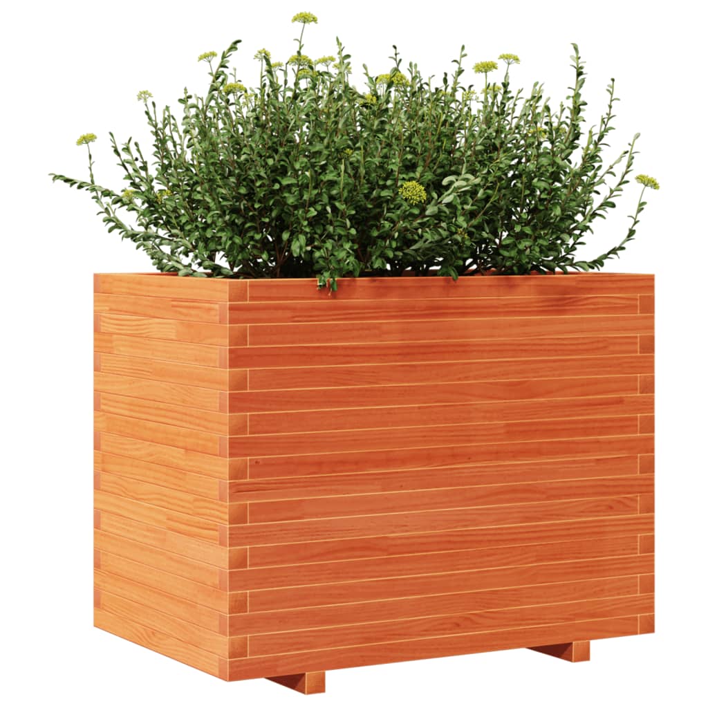 Plantenbak 90x60x72 cm massief grenenhout wasbruin is nu te koop bij PeponiXL, paradijselijk wonen!
