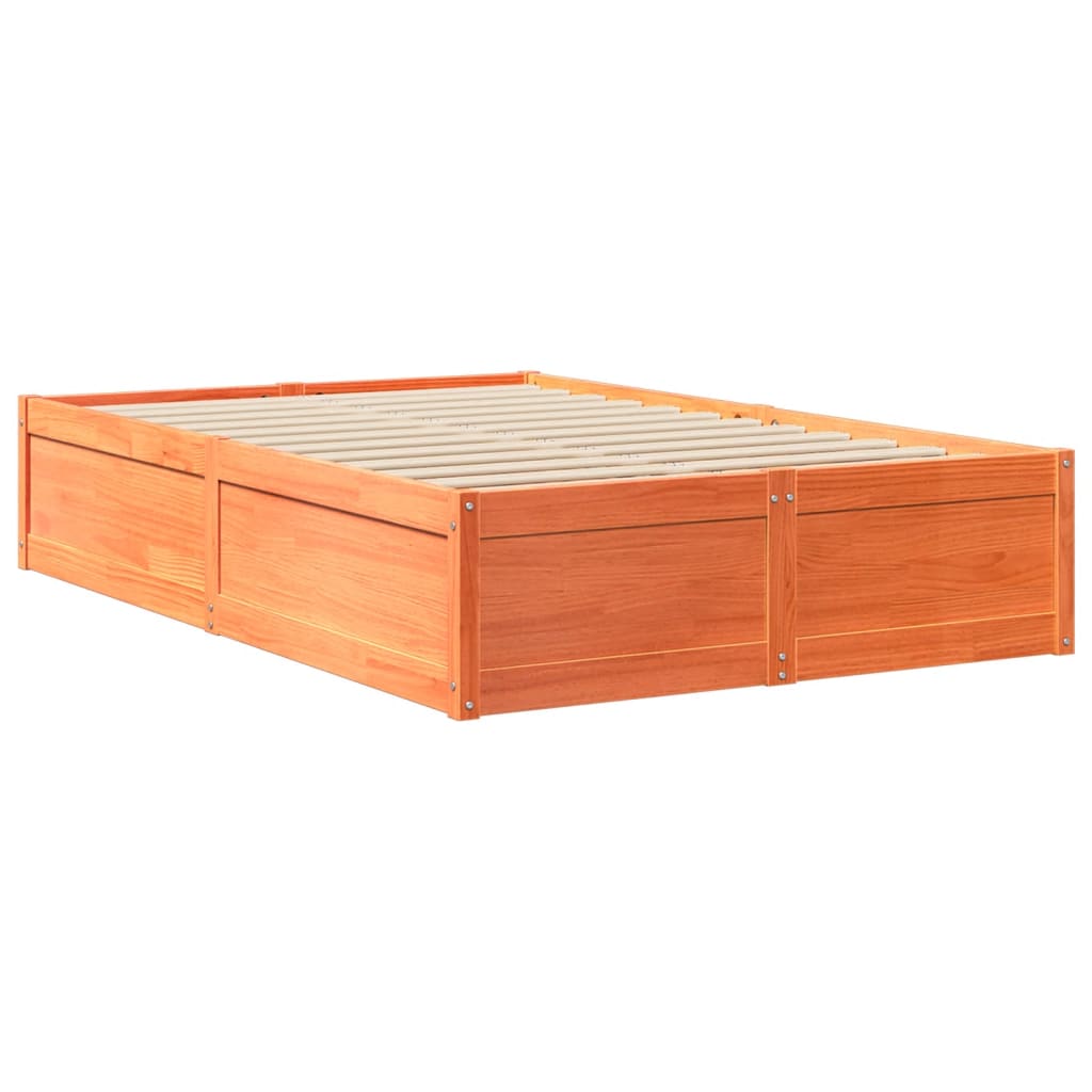 Bed met matras massief grenenhout wasbruin 120x200 cm is nu te koop bij PeponiXL, paradijselijk wonen!