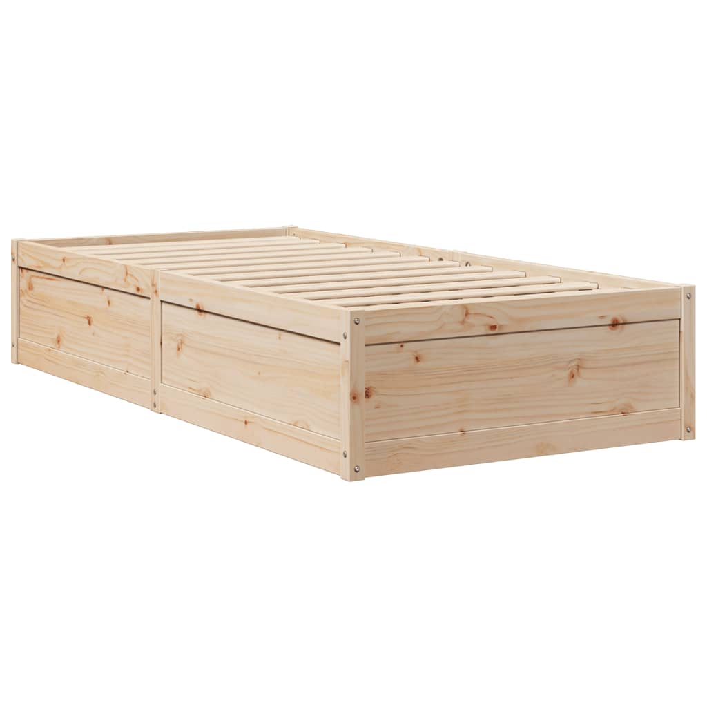 Bed met matras massief grenenhout 90x190 cm is nu te koop bij PeponiXL, paradijselijk wonen!