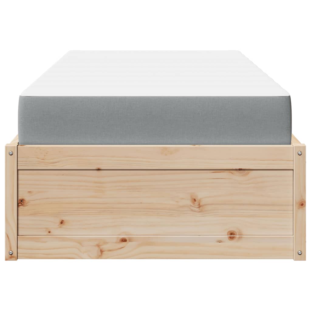Bed met matras massief grenenhout 90x190 cm is nu te koop bij PeponiXL, paradijselijk wonen!