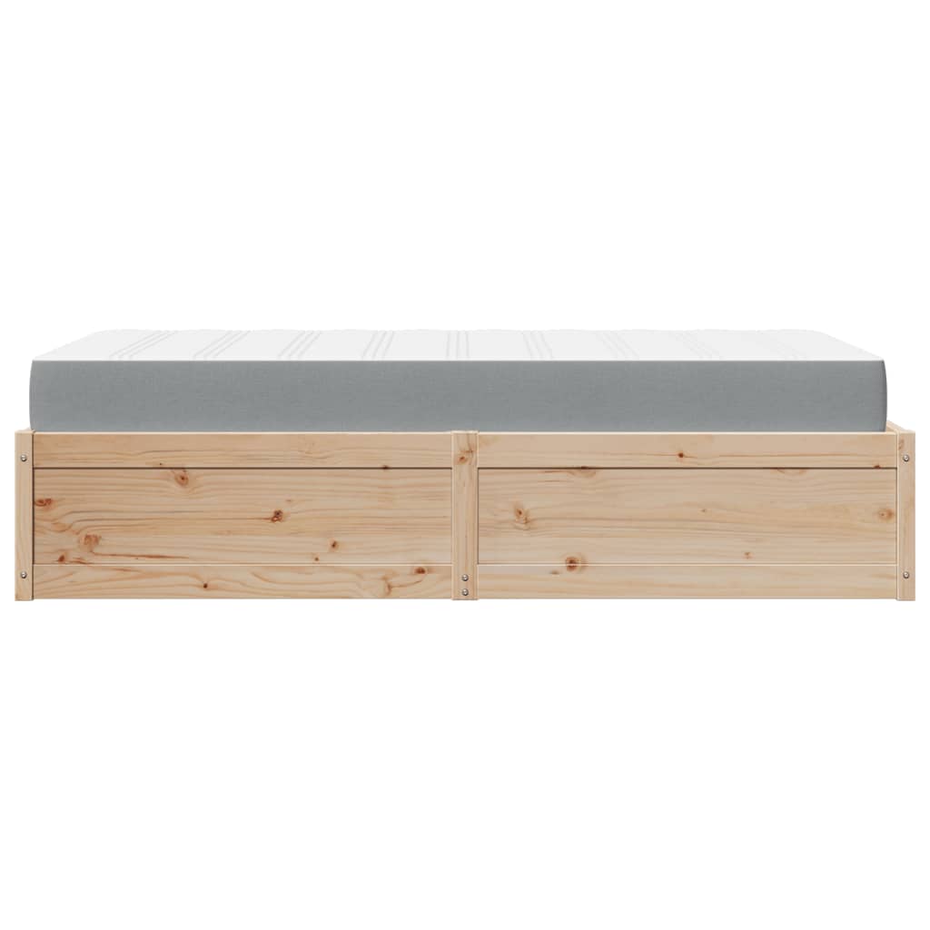 Bed met matras massief grenenhout 90x190 cm is nu te koop bij PeponiXL, paradijselijk wonen!