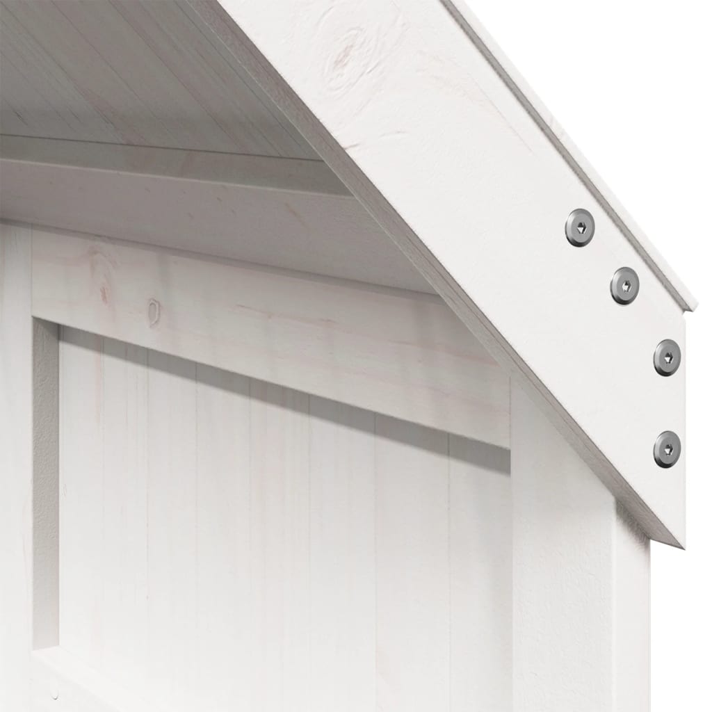 Stapelbed met dak massief grenenhout wit 90x200 cm is nu te koop bij PeponiXL, paradijselijk wonen!