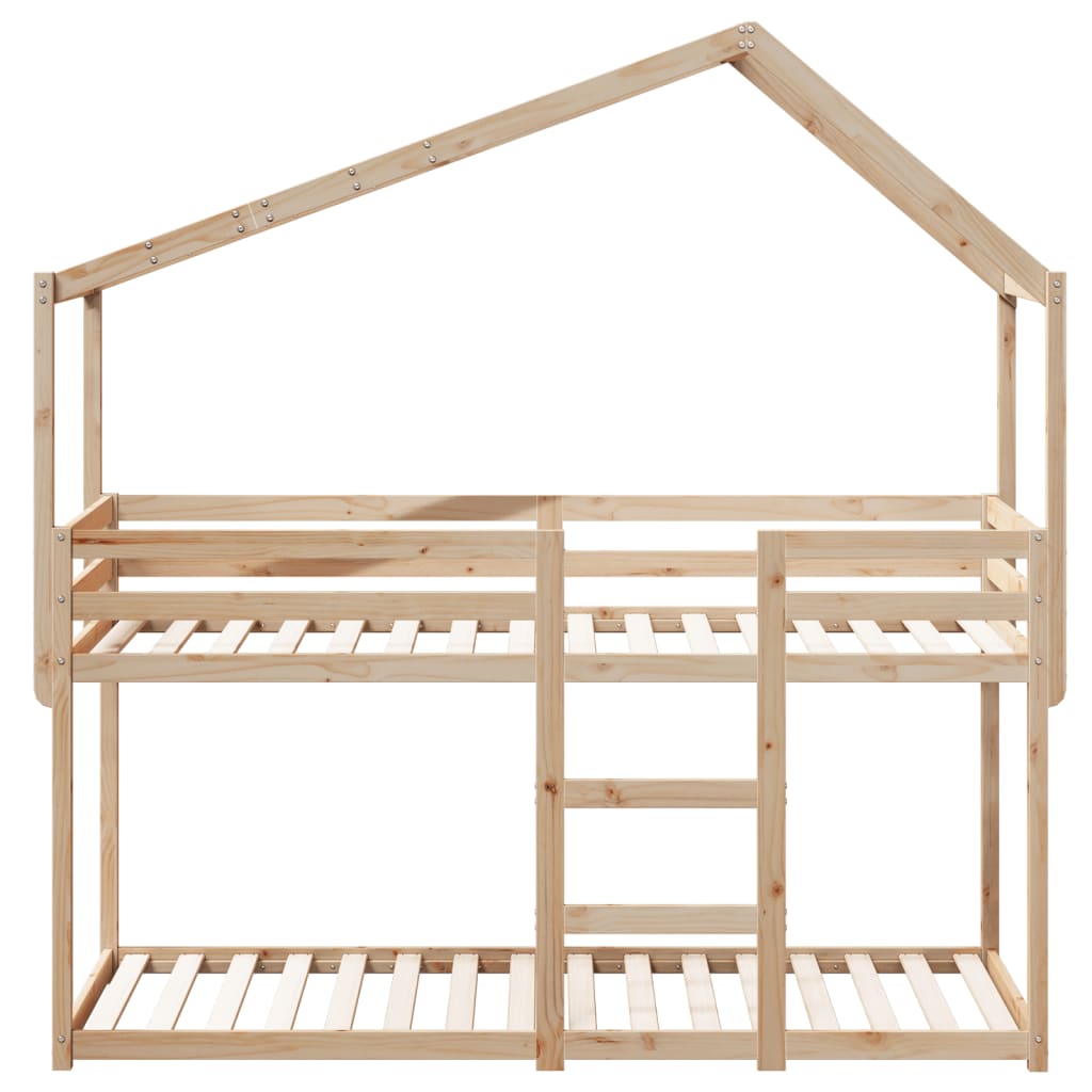 Stapelbedframe zonder matras massief grenenhout 90x190 cm is nu te koop bij PeponiXL, paradijselijk wonen!