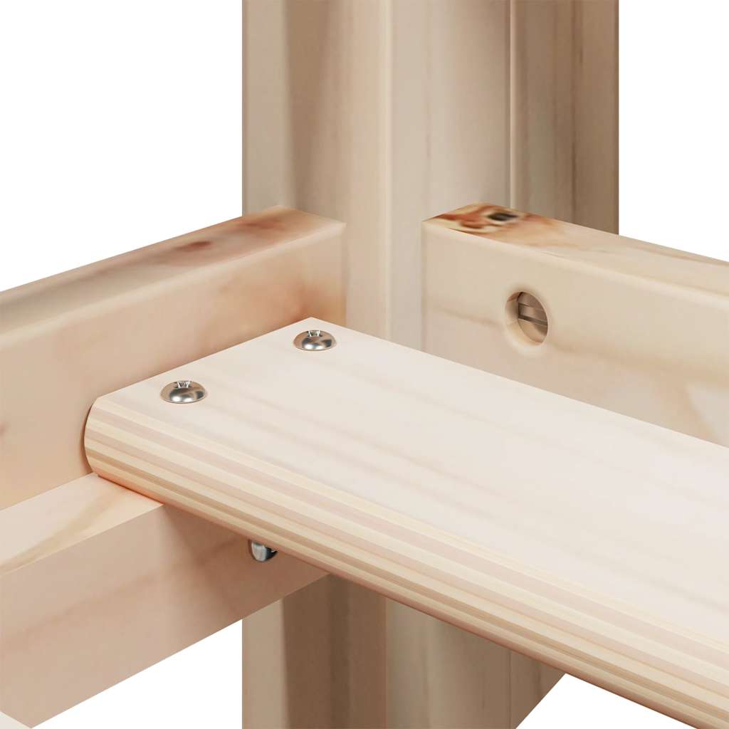 Stapelbedframe zonder matras massief grenenhout 90x200 cm is nu te koop bij PeponiXL, paradijselijk wonen!