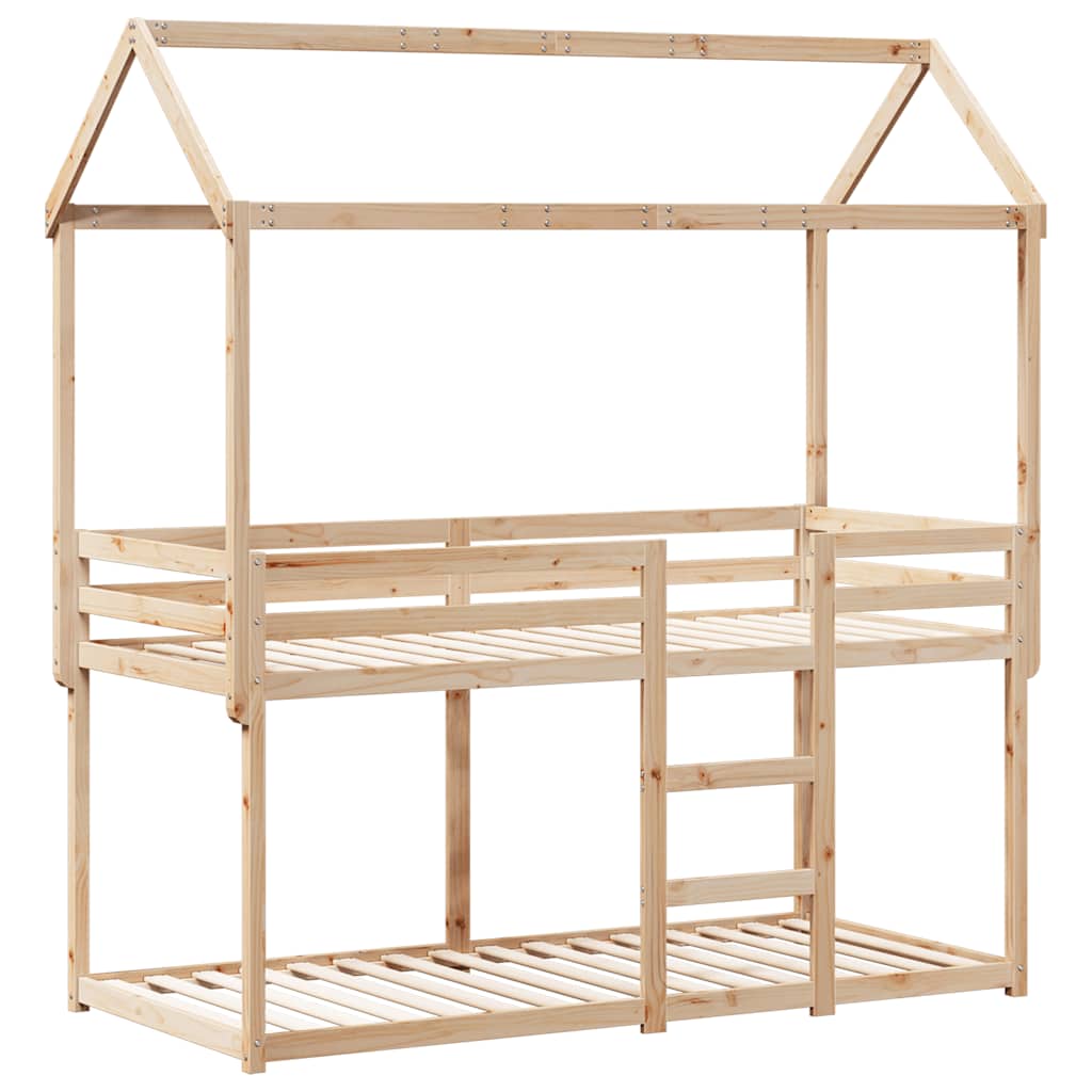 Stapelbedframe zonder matras massief grenenhout 90x190 cm is nu te koop bij PeponiXL, paradijselijk wonen!