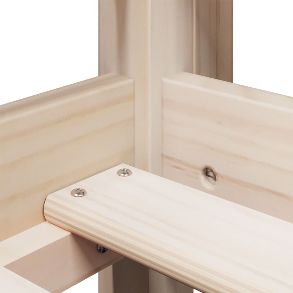 Halfhoogslaper met ladder en bedhuis grenenhout 80x200 cm is nu te koop bij PeponiXL, paradijselijk wonen!