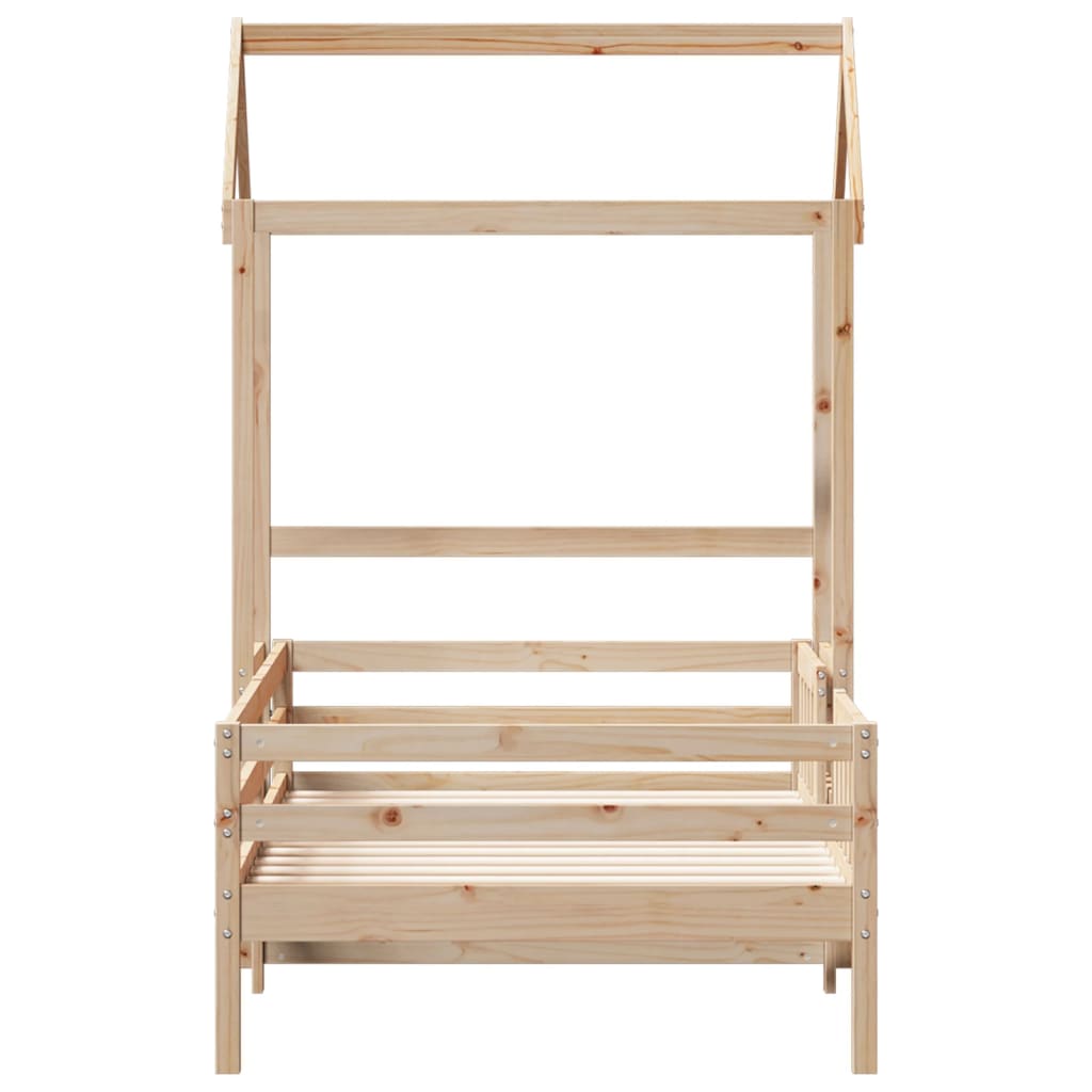 Bedframe met huisje massief grenenhout 100x200 cm is nu te koop bij PeponiXL, paradijselijk wonen!