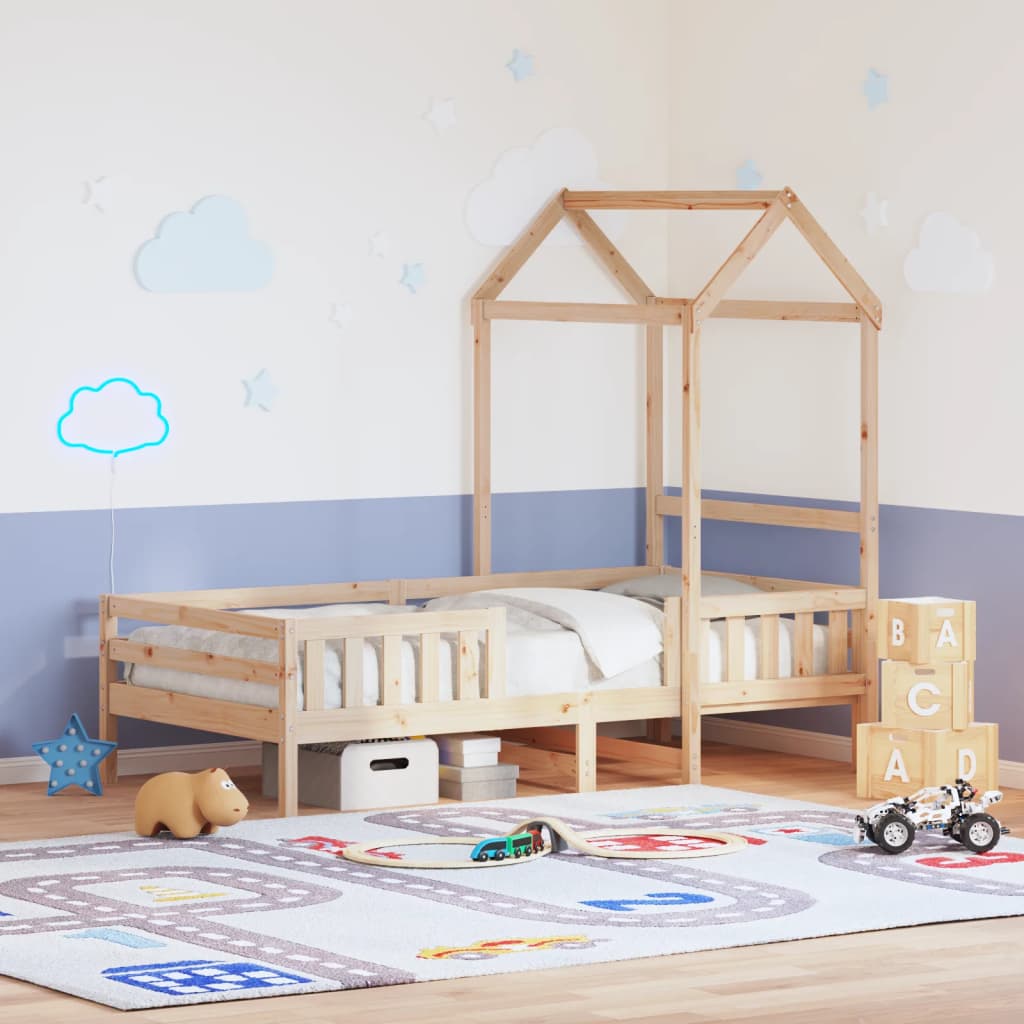 Bedframe met huisje massief grenenhout 100x200 cm is nu te koop bij PeponiXL, paradijselijk wonen!
