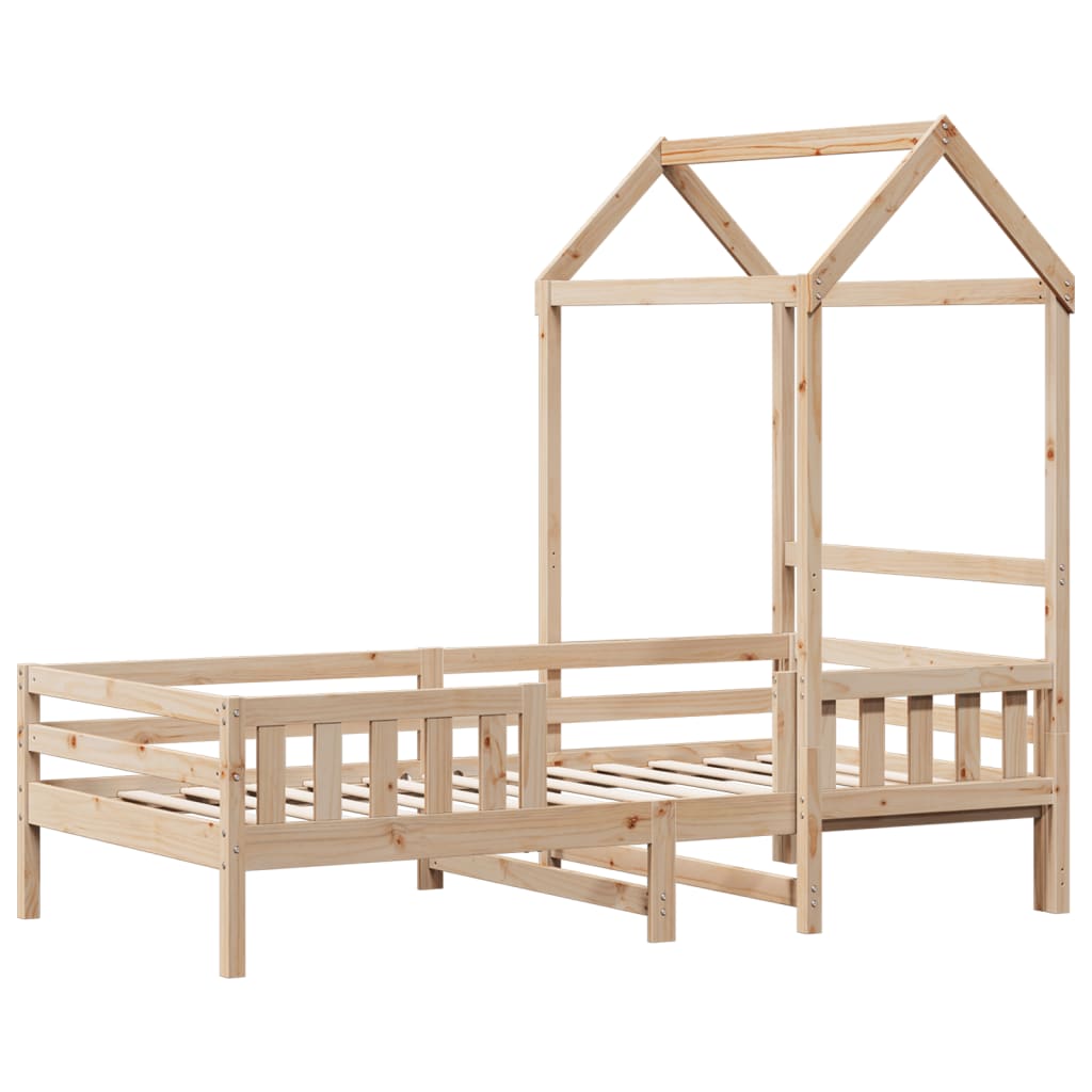 Bedframe met huisje massief grenenhout 80x200 cm is nu te koop bij PeponiXL, paradijselijk wonen!