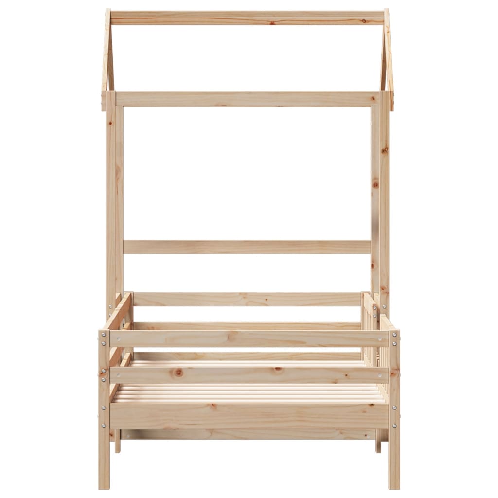 Bedframe met huisje massief grenenhout 80x200 cm is nu te koop bij PeponiXL, paradijselijk wonen!