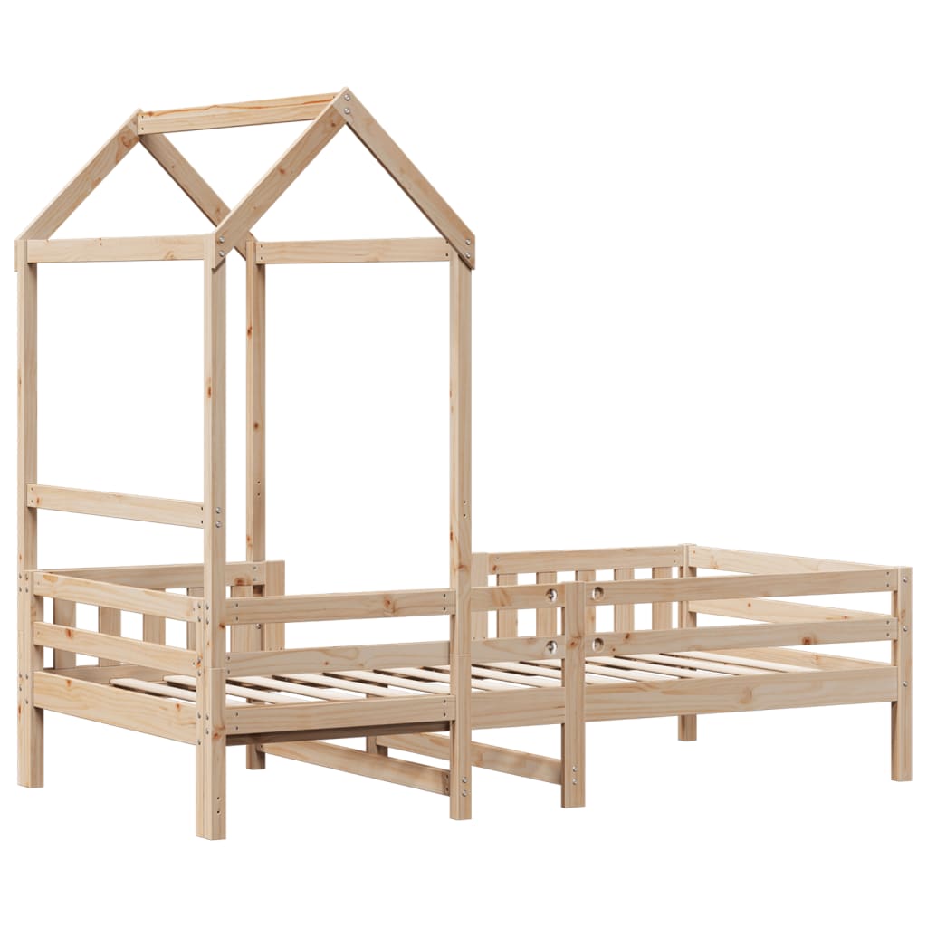 Bedframe met huisje massief grenenhout 80x200 cm is nu te koop bij PeponiXL, paradijselijk wonen!