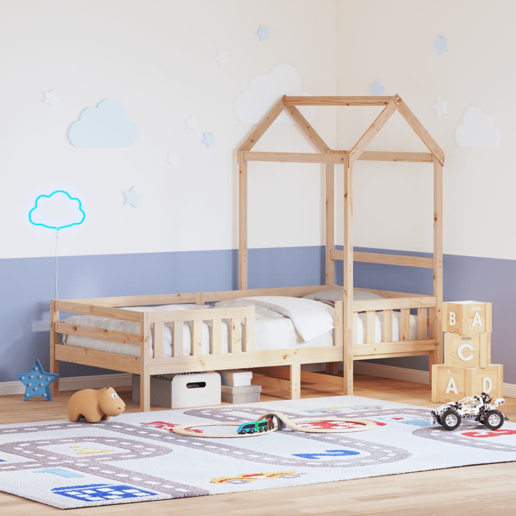 Bedframe met huisje massief grenenhout 80x200 cm is nu te koop bij PeponiXL, paradijselijk wonen!