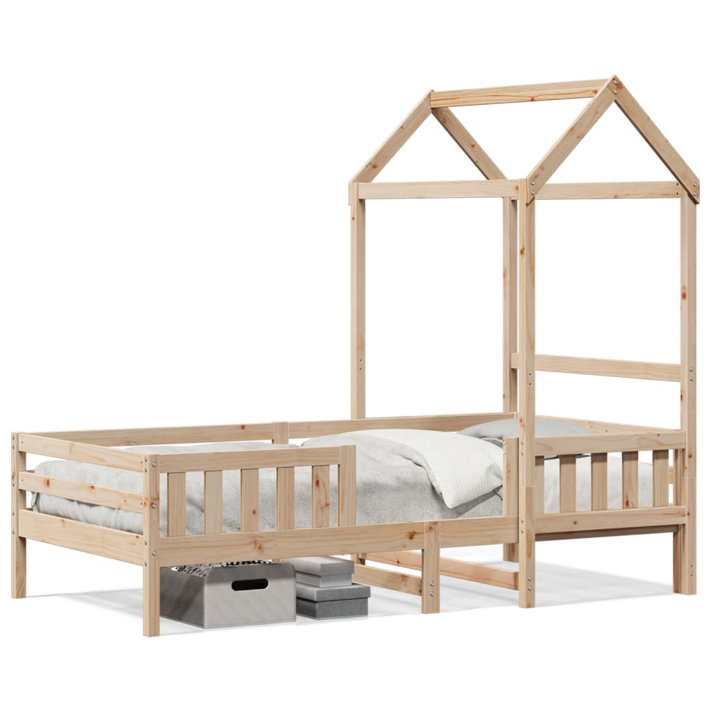 Bedframe met huisje massief grenenhout 75x190 cm is nu te koop bij PeponiXL, paradijselijk wonen!