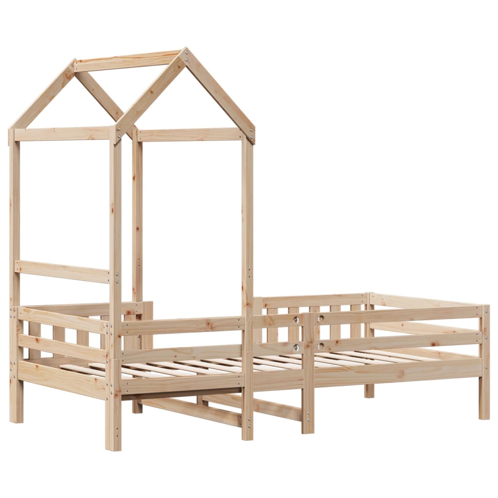 Bedframe met huisje massief grenenhout 75x190 cm is nu te koop bij PeponiXL, paradijselijk wonen!