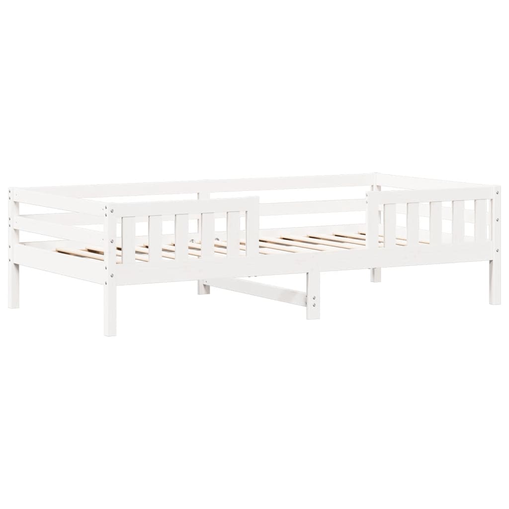 Bedframe met huisje massief grenenhout wit 75x190 cm is nu te koop bij PeponiXL, paradijselijk wonen!