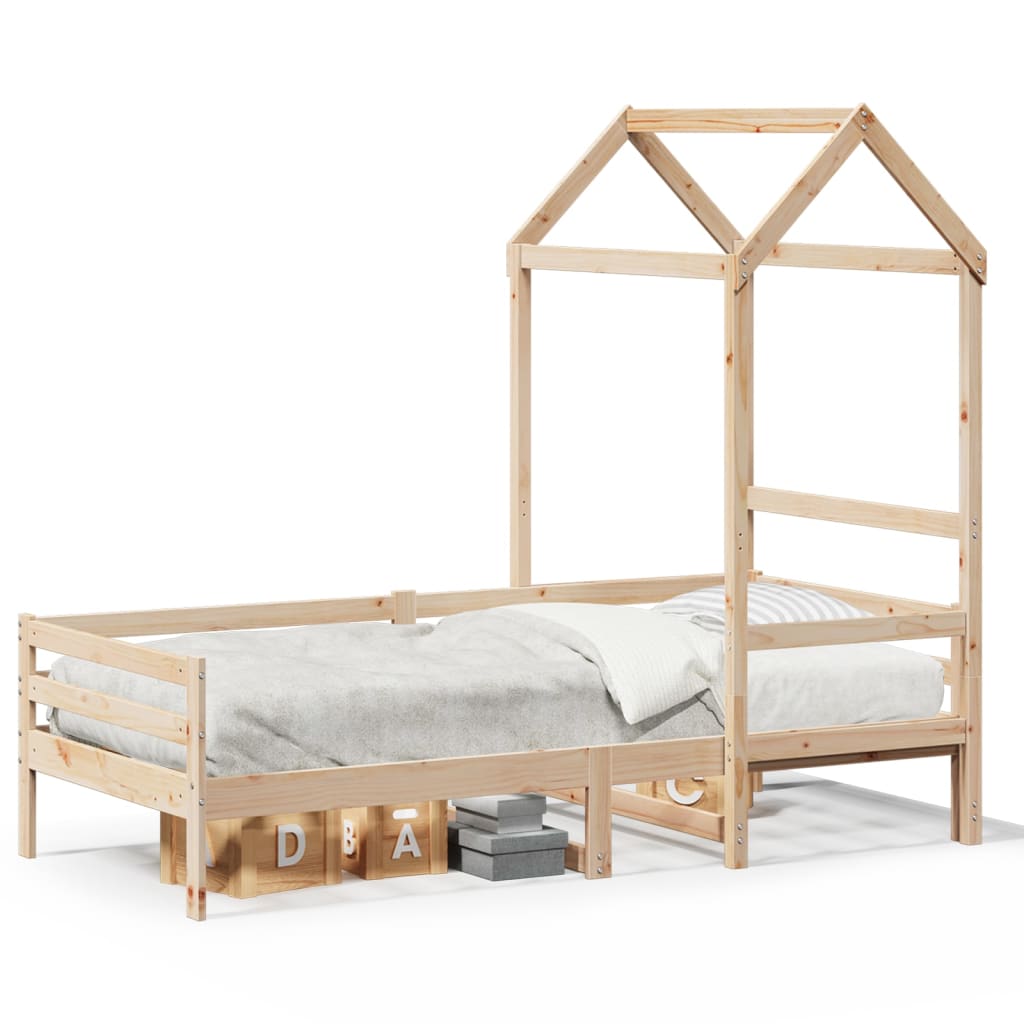 Slaapbank met huisje 80x200 cm massief grenenhout is nu te koop bij PeponiXL, paradijselijk wonen!