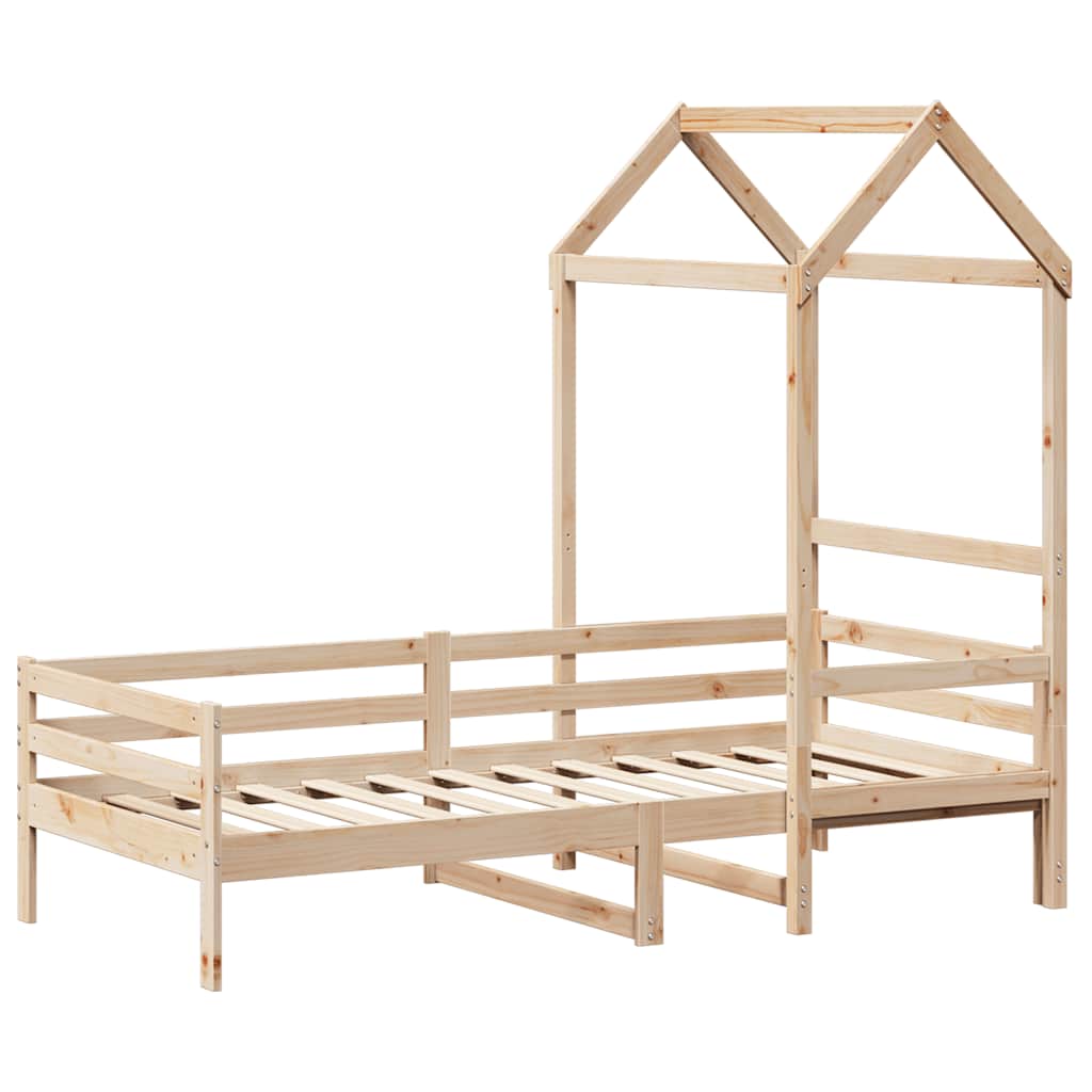 Slaapbank met huisje 80x200 cm massief grenenhout is nu te koop bij PeponiXL, paradijselijk wonen!