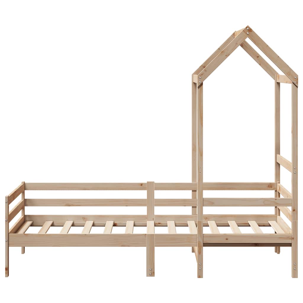 Slaapbank met huisje 80x200 cm massief grenenhout is nu te koop bij PeponiXL, paradijselijk wonen!