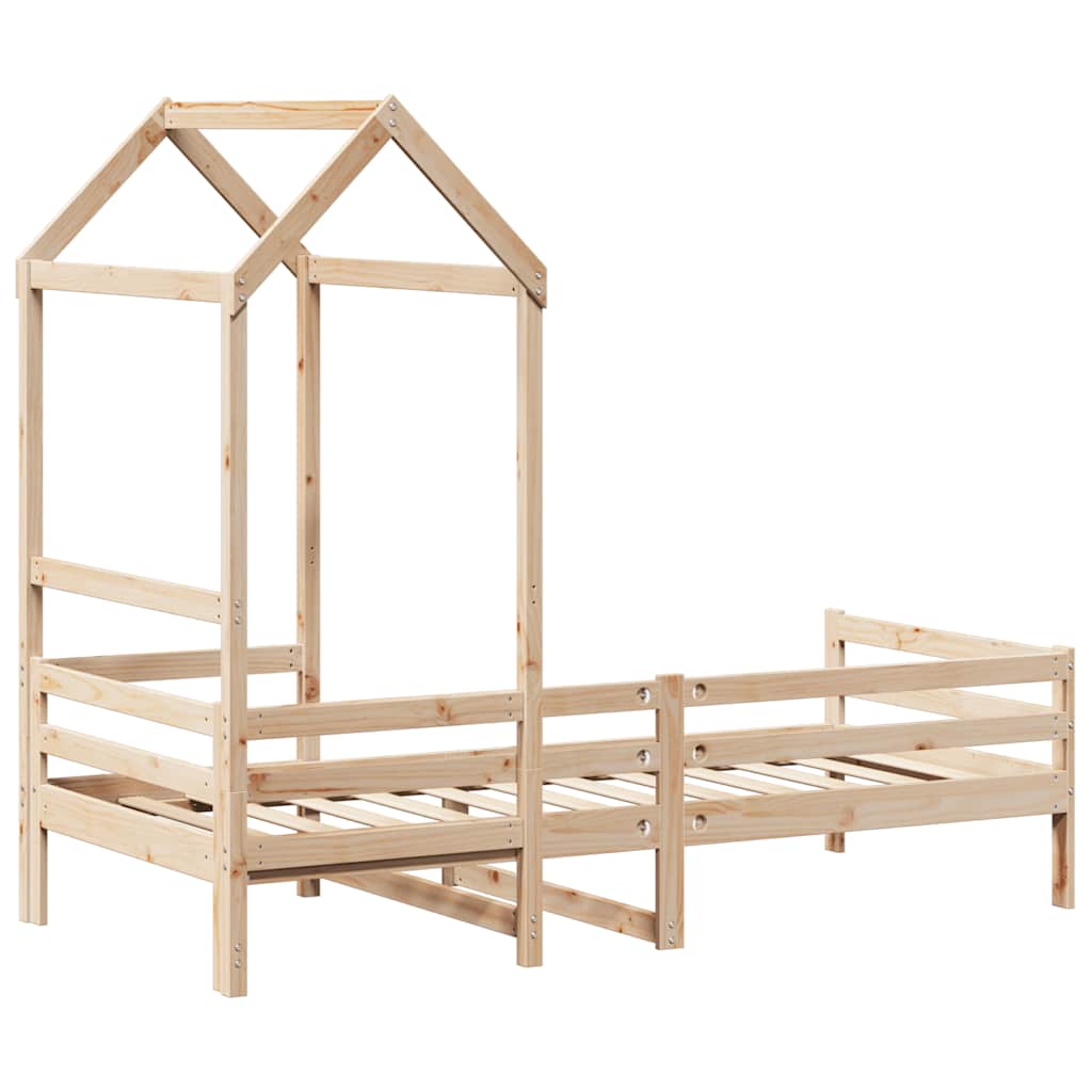 Slaapbank met huisje 80x200 cm massief grenenhout is nu te koop bij PeponiXL, paradijselijk wonen!