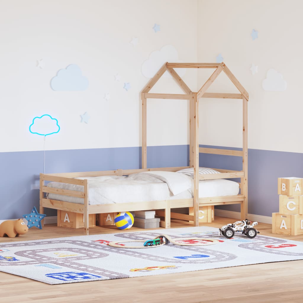 Slaapbank met huisje 80x200 cm massief grenenhout is nu te koop bij PeponiXL, paradijselijk wonen!