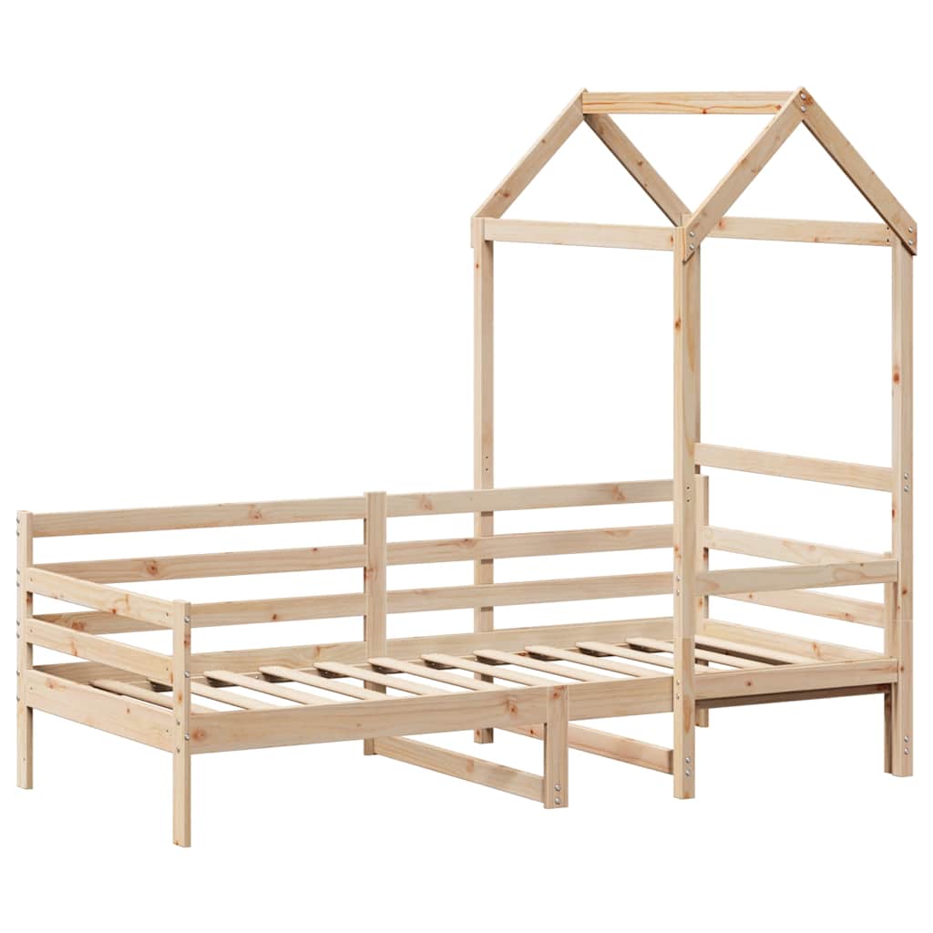Slaapbank met huisje 80x200 cm massief grenenhout is nu te koop bij PeponiXL, paradijselijk wonen!