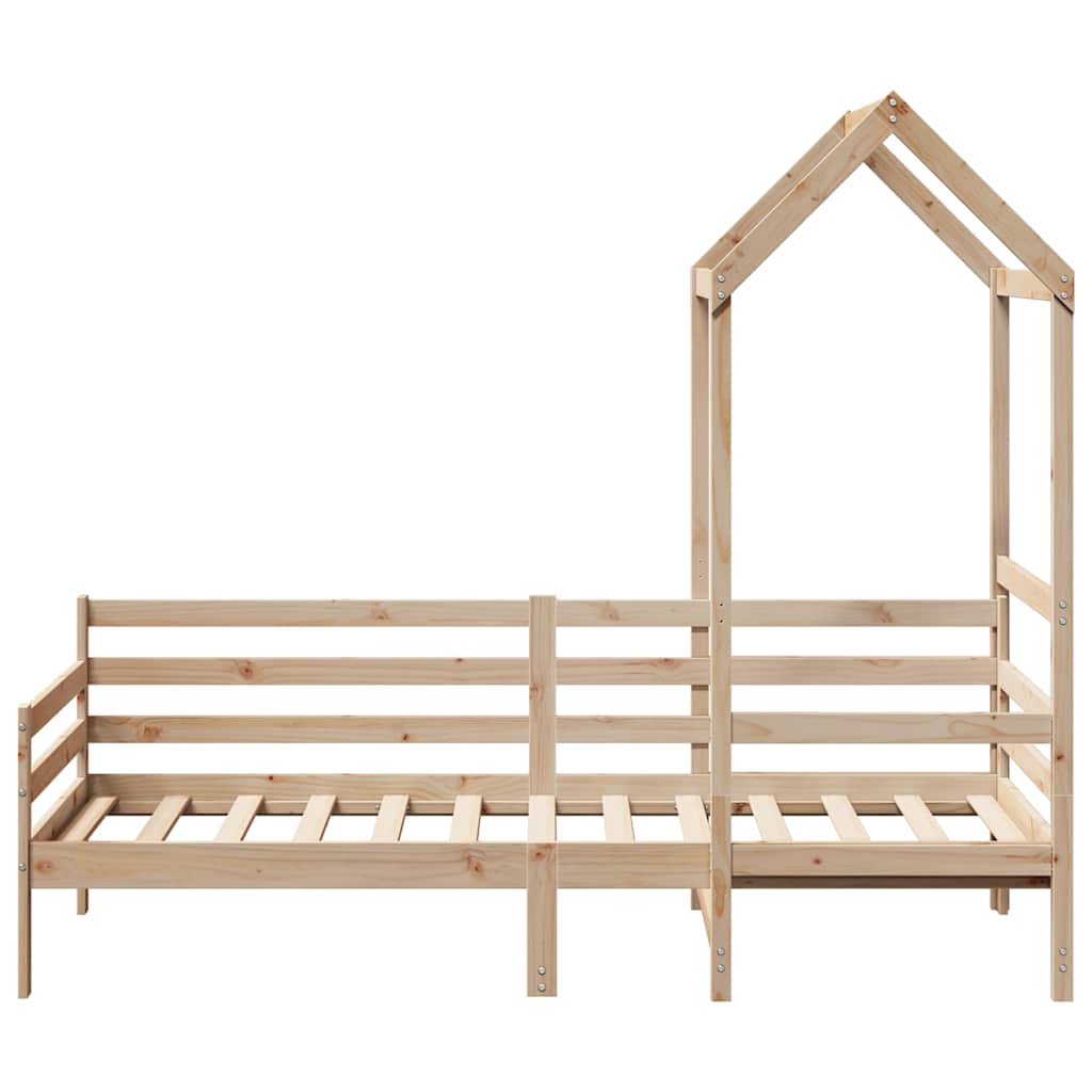 Slaapbank met huisje 80x200 cm massief grenenhout is nu te koop bij PeponiXL, paradijselijk wonen!
