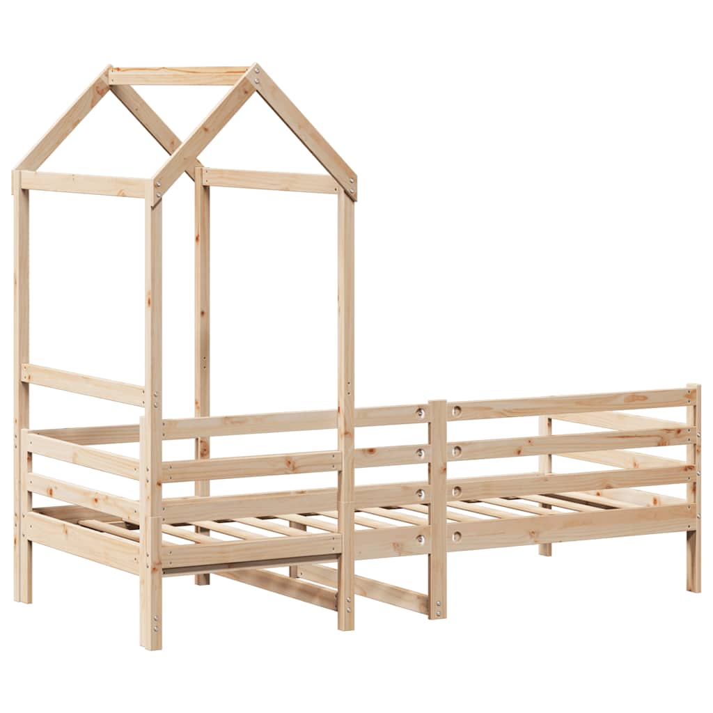 Slaapbank met huisje 80x200 cm massief grenenhout is nu te koop bij PeponiXL, paradijselijk wonen!
