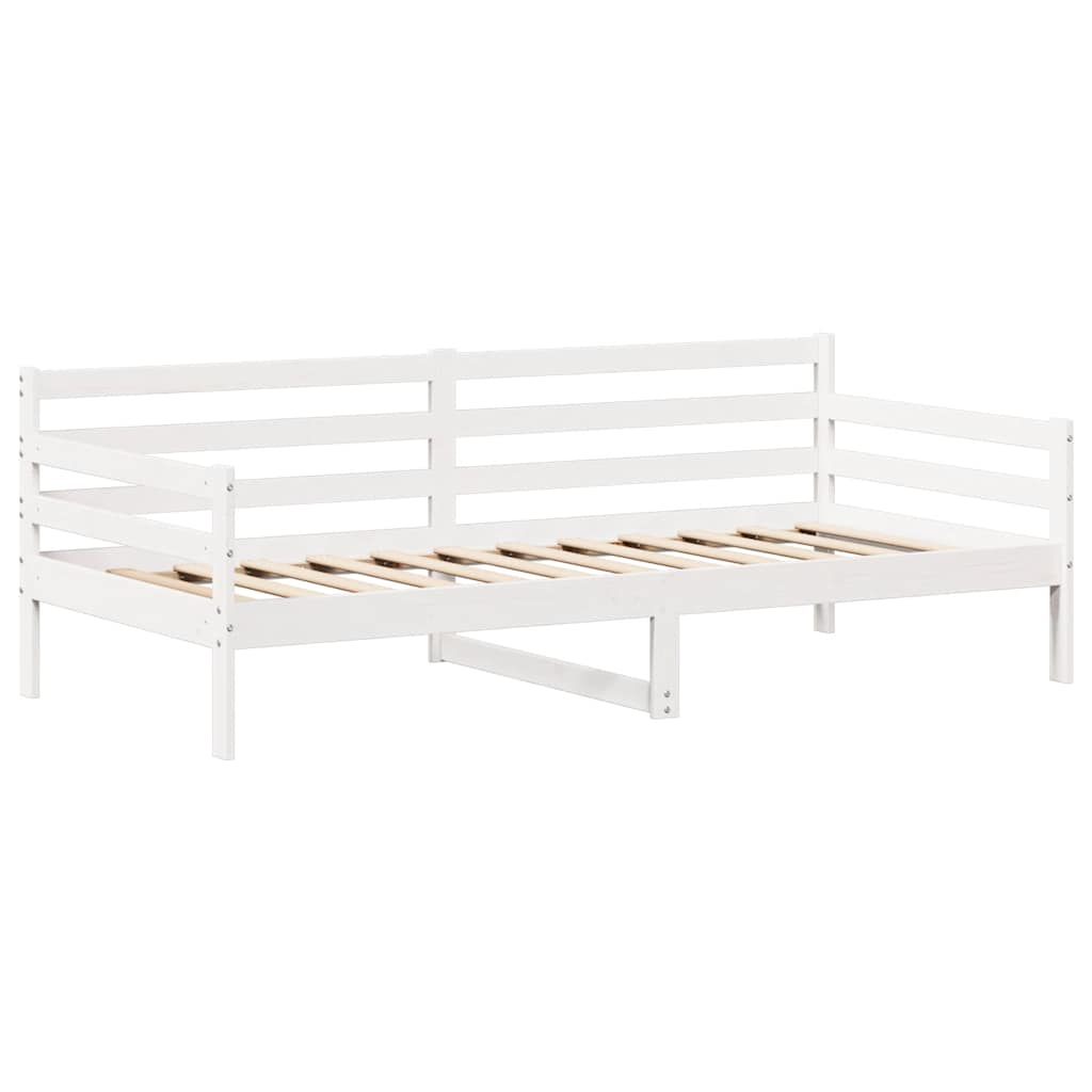Kinderbed met huisje en bankje massief grenenhout wit 80x200 cm is nu te koop bij PeponiXL, paradijselijk wonen!